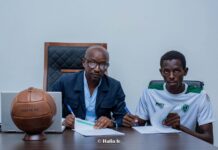 Le Hafia FC ouvre son mercato avec un renfort de taille : Soriba Camara signe pour deux ans .