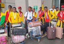 CAN U17 : le Syli cadet accueilli en héros à Conakry après sa qualification